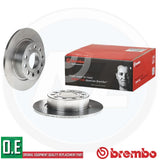 FOR VW GOLF MK6 2.0 GTD REAR BREMBO BRAKE DISCS & PADS SET 253mm 2009-2012