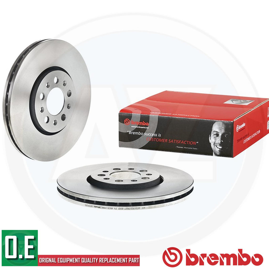 09.7010.20 Brembo High Carbon Front Brake Discs For Audi Seat Skoda VW 288mm