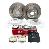 FOR RENAULT MEGANE 2.0 SPORT F1 RS R26 230 FRONT REAR DRILLED BRAKE DISCS PADS