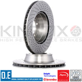 FOR PORSCHE 911 CARRERA 991 996 997 CROSS DRILLED FRONT REAR BRAKE DISCS 330mm