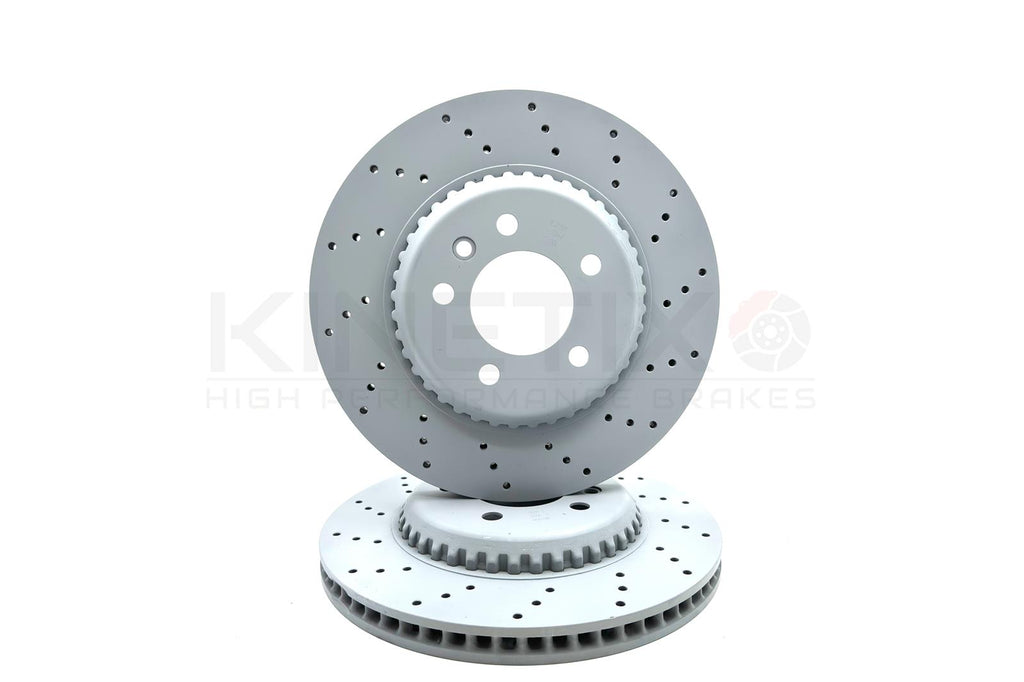 FOR LAND ROVER DEFENDER (L663) 2019- DRILLED REAR BRAKE DISCS PAIR 325mm