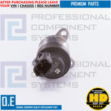 FUEL PUMP REGULATOR PRESSURE CONTROL SOLENOID VALVE FOR IVECO EUROCARGO EUROFIRE