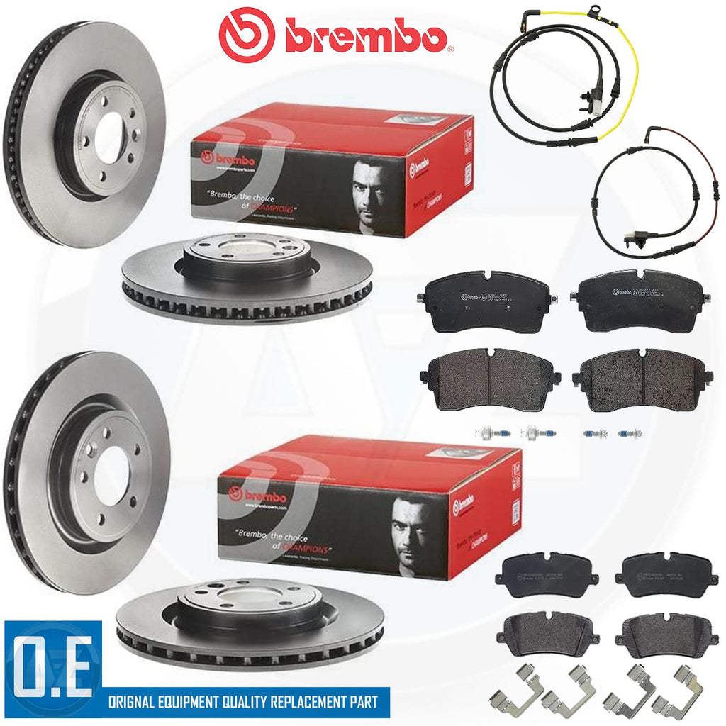FOR RANGE ROVER SPORT 2020- FRONT REAR BREMBO BRAKE DISCS PADS WIRES 350mm 325mm