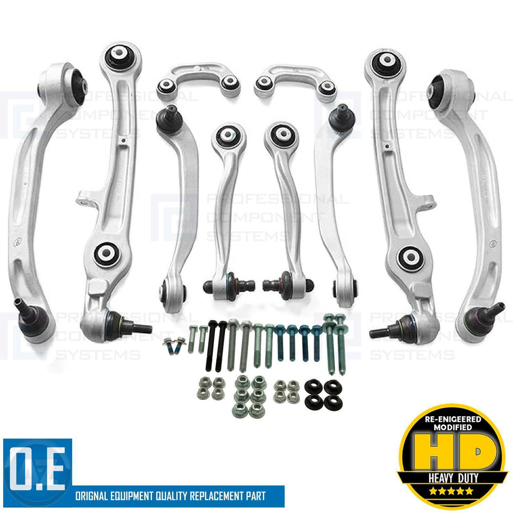 FOR BENTLEY GT GTC FLYING SPUR FRONT UPPER LOWER SUSPENSION CONTROL ARMS SET KIT