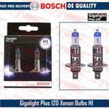 BOSCH GIGALIGHT PLUS 120 H1 H4 H7 XENONGAS HEADLAMP HEADLIGHT CAR VAN BULBS PACK