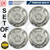 FOR TRANSIT SPRINTER TRANSPORTER 15" CHROME DEEP DISH WHEEL TRIMS HUBS CAPS X4