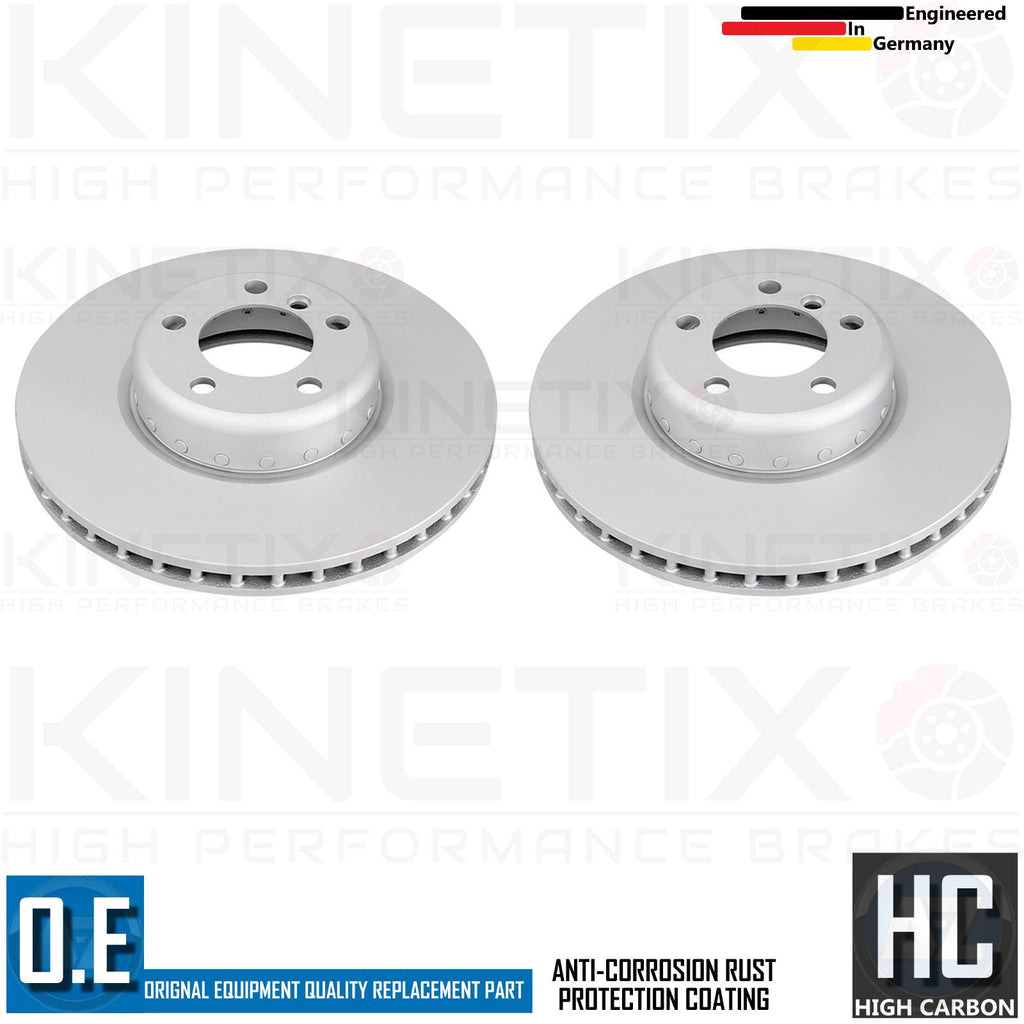 FOR BMW 330d 335d 335i 340i F30 F31 F34 FRONT TWO PIECE BRAKE DISCS PAIR COATED