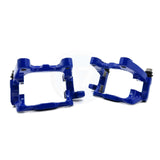 FOR AUDI S3 8P BLUE REAR LEFT RIGHT BRAKE CALIPER CARRIER SLIDER BRACKETS PAIR