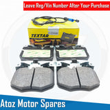 FOR BMW X7 40i G07 DIMPLED GROOVED FRONT BRAKE DISCS TEXTAR PADS SENSOR 348mm