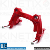 FOR AUDI SEAT SKODA VW REAR BRAKE CALIPER CARRIER SLIDERS BRACKETS PAIR RED