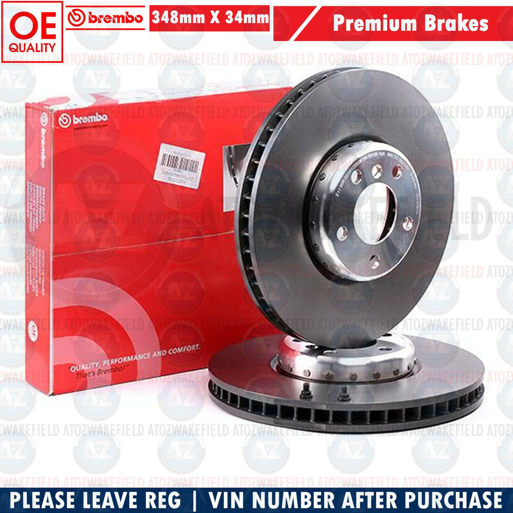 348mm Brembo Front Two-Piece High Carbon Brake Discs For BMW 5 Series GT F07