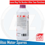 FOR AUDI A3 A4 S4 S3 RS3 VW GOLF GTI R ANTIFREEZE COOLANT PURPLE 1.5L VWTL774-J