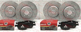 FOR BMW 3/4 SERIES M SPORT FRONT REAR DRILLED BRAKE DISCS PADS WIRES 370mm 345mm
