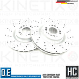 FOR ABARTH PUNTO 1.4 SUPERSPORT DRILLED FRONT BRAKE DISCS BREMBO PADS 305mm