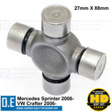 FOR MERCEDES SPRINTER VW CRAFTER 2006- PROPSHAFT UJ UNIVERSAL JOINT 27mm x 88mm