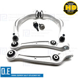 FOR AUDI A6 C7 FRONT UPPER LOWER SUSPENSION WISHBONE ARMS LINKS BALL JOINTS KIT