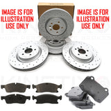 FOR JOHN COOPER WORKS F60 FRONT REAR DRILLED BRAKE DISCS PADS WIRES 335mm 259mm