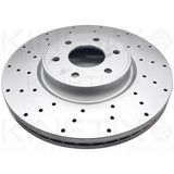 FOR MERCEDES X-CLASS X350d FRONT DRILLED HIGH CARBON BRAKE DISCS PADS 320mm