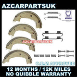 BMW E46 3 SERIES 316 318 320 323 325 Z4 E85 REAR HAND BRAKE SHOES + FITTING KIT