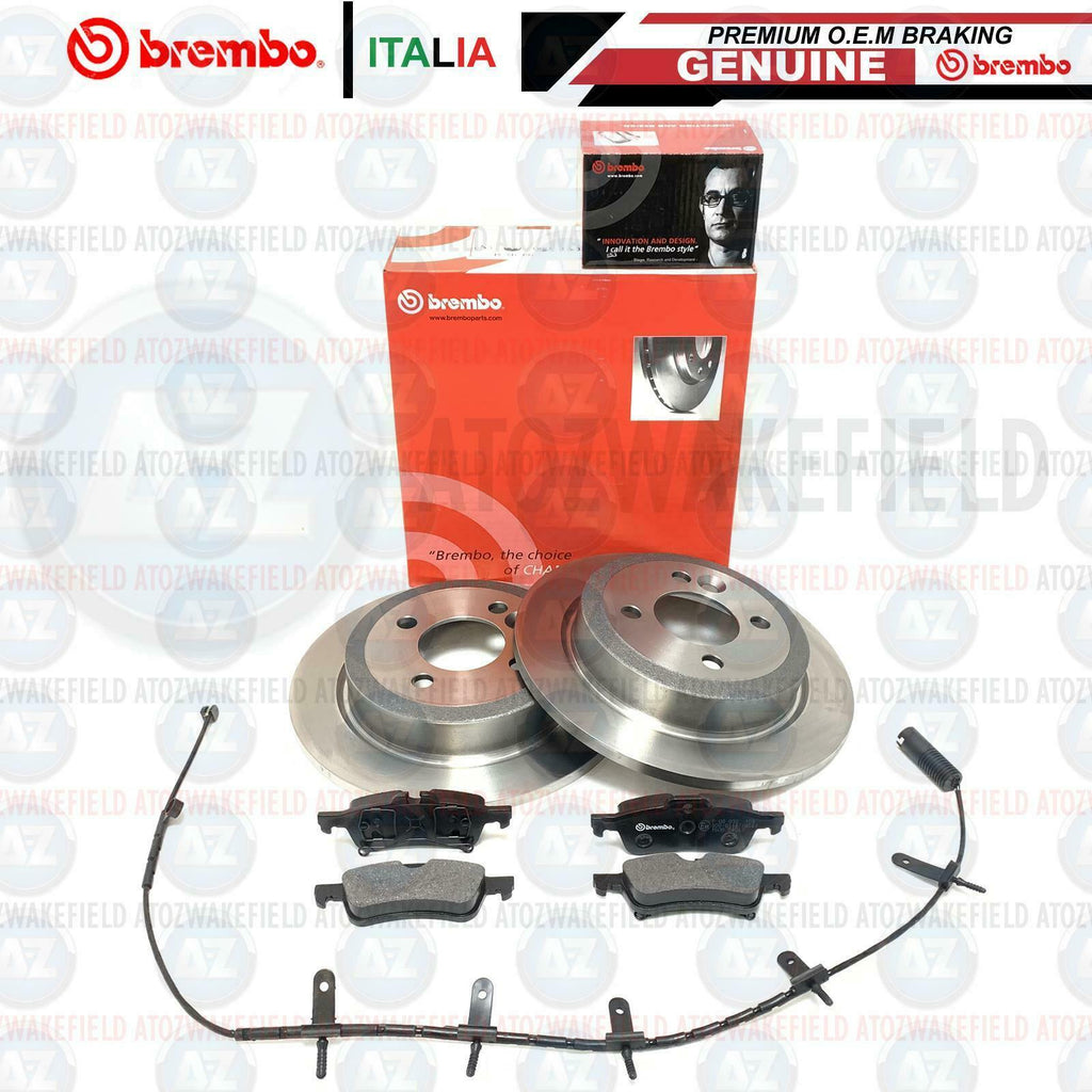 Bmw Mini One/D/Cooper + S -06 Rear Brembo Brake Discs And Pads + Wear Sensor