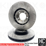 FOR PORSCHE MACAN 3.0 S GTS 3.6 TURBO GROOVED FRONT BRAKE DISCS PAIR 360mm