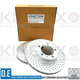 FITS PORSHCE BOXSTER S 3.4 KINETIX FRONT CROSS DRILLED BRAKE DISCS PAIR 318mm