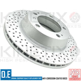 FITS PORSCHE BOXSTER KINETIX REAR CROSS DRILLED BRAKE DISCS PAIR 299mm COATED