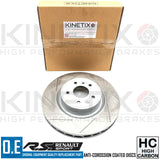 FITS RENAULT MEGANE SPORT MK3 RS 275 FRONT GROOVED REAR BRAKE DISCS 340mm 290mm