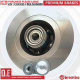 FITS RENAULT MEGANE SPORT RS 275 REAR BREMBO BRAKE DISCS BEARING PAIR 290mm