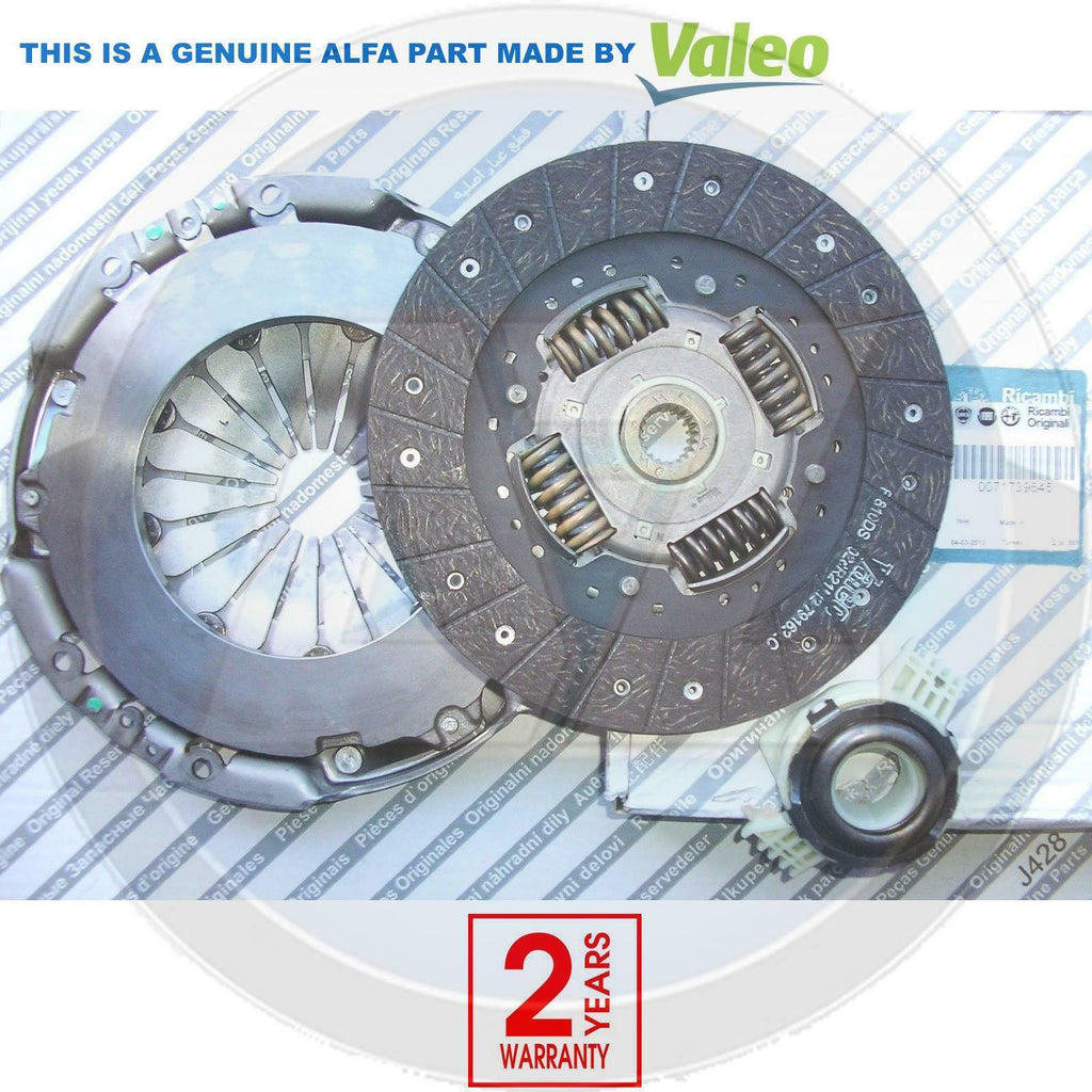 FOR ALFA ROMEO 147 156 GT GTV SPIDER OEM VALEO CLUTCH COVER DISC KIT INC BEARING