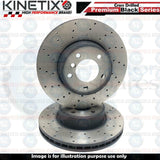 FOR AUDI A1 SEAT ARONA IBIZA VW POLO T-CROSS FRONT DRILLED KINETIX BRAKE DISCS