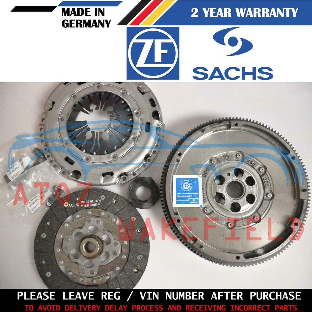 FOR AUDI A3 1.6 TDI 8P1 8PA 8P7 GENUINE SACHS ZMS DUAL MASS FLYWHEEL CLUTCH KIT