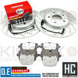 FOR AUDI A4 Allroad 2.0 TFSI B8 REAR DRILLED BRAKE DISCS MINTEX PADS WIRES 300mm