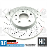 FOR AUDI A5 2.0 TFSI F5A REAR CROSS DRILLED BRAKE DISCS MINTEX PADS & WIRES 300m