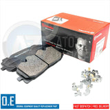 FOR AUDI A6 A7 A8 50 TDI FRONT DRILLED BRAKE DISCS BREMBO PADS SENSORS 350mm