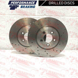 FOR AUDI A4 A5 Q5 SQ5 REAR PERFORMANCE DRILLED BRAKE DISCS MINTEX PADS 330mm