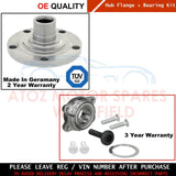 FOR AUDI A4 8E B6 B7 2001- FRONT WHEEL HUB FLANGE + BEARING KIT BOLT SET NEW