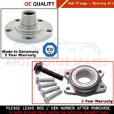 FOR AUDI A4 8E B6 B7 2001- FRONT WHEEL HUB FLANGE + BEARING KIT BOLT SET NEW