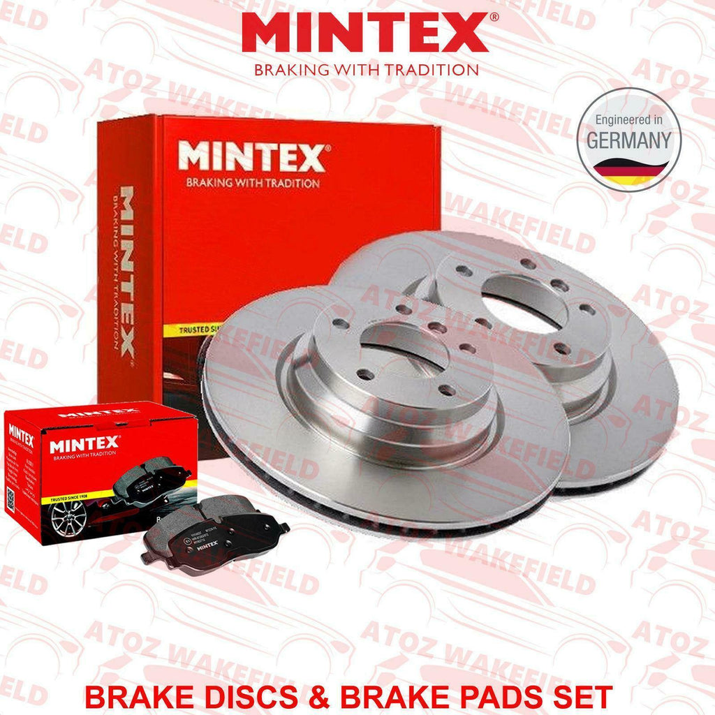 for AUDI A4 A5 FRONT MINTEX VENTED BRAKE DISCS AND BRAKE PADS SET KIT 314mm