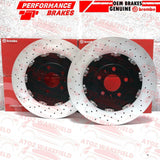 FOR AUDI RS4 B7 BREMBO FRONT GENUINE 2 PIECE FLOATING BRAKE DISCS PADS 365mm