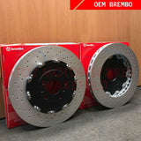 FOR AUDI RS4 B7 BREMBO FRONT GENUINE 2 PIECE FLOATING BRAKE DISCS PADS 365mm