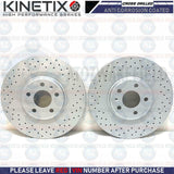 FOR AUDI A8 W12 S8 SQ5 FRONT REAR CROSS DRILLED BRAKE DISCS ONLY 380mm 330mm