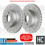 FOR AUDI S8 A8 FSI 5.2 W12 FRONT REAR CROSS DRILLED BRAKE DISCS 385mm 335mm