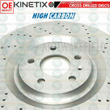 FOR AUDI Q7 45 TDI FRONT REAR HIGH CARBON CROSS DRILLED BRAKE DISCS 400mm 350mm