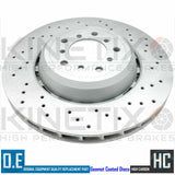 FOR BMW M3 E92 FRONT LEFT RIGHT DRILLED BRAKE DISCS BREMBO PADS SENSORS 360mm