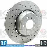 FOR BMW M3 E92 FRONT LEFT RIGHT DRILLED BRAKE DISCS BREMBO PADS SENSORS 360mm