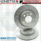 FOR BMW 3 SERIES 325i E46 REAR DIMPLED GROOVED PERFORMANCE BRAKE DISCS 294mm