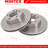 FOR BMW E81 E82 E87 E88 FRONT 300mm VENTED PREMIUM MINTEX BRAKE DISCS PADS WIRE