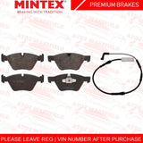 BMW E90 E91 E92 320 320D 325 FRONT 300mm MINTEX PREMIUM BRAKE DISCS PADS SENSOR