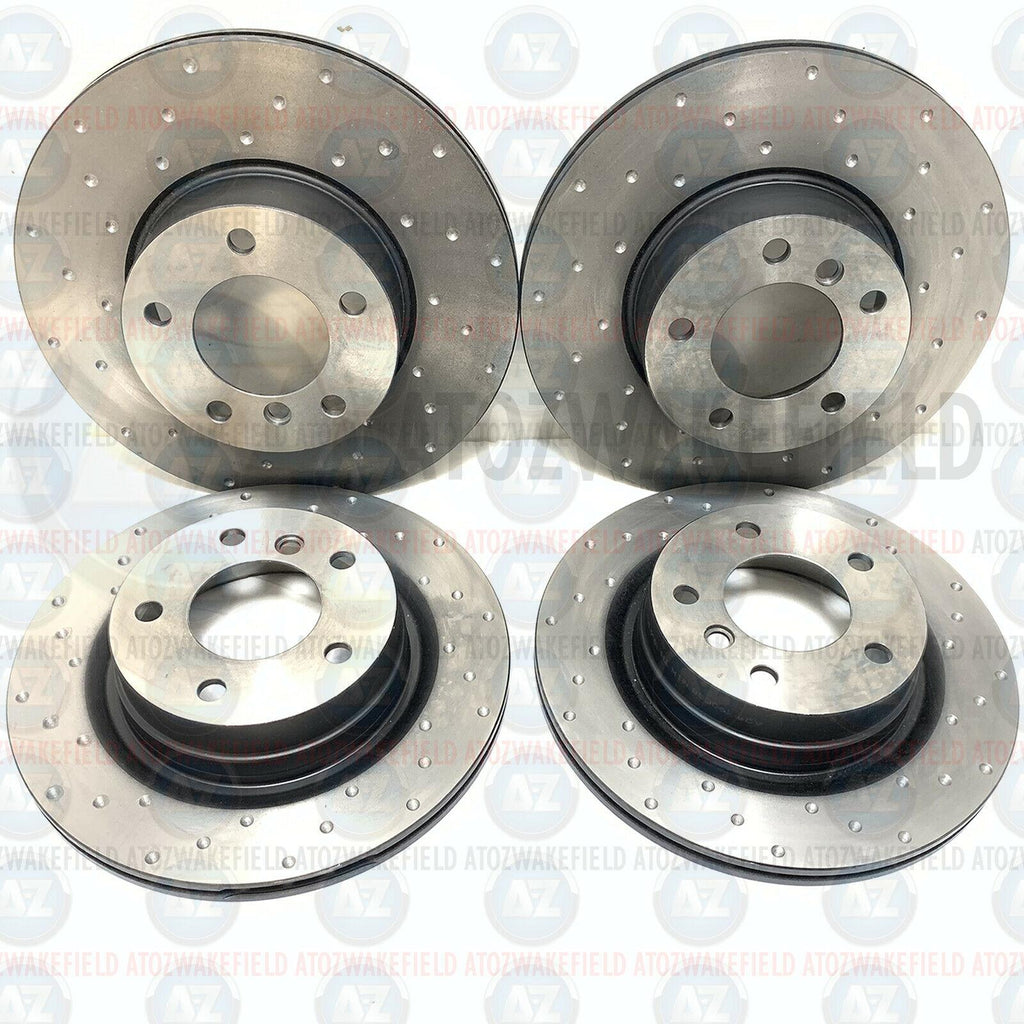 FOR BMW 320d E90 E91 E92 E93 Front Rear Performance Dimpled Brake Discs Set